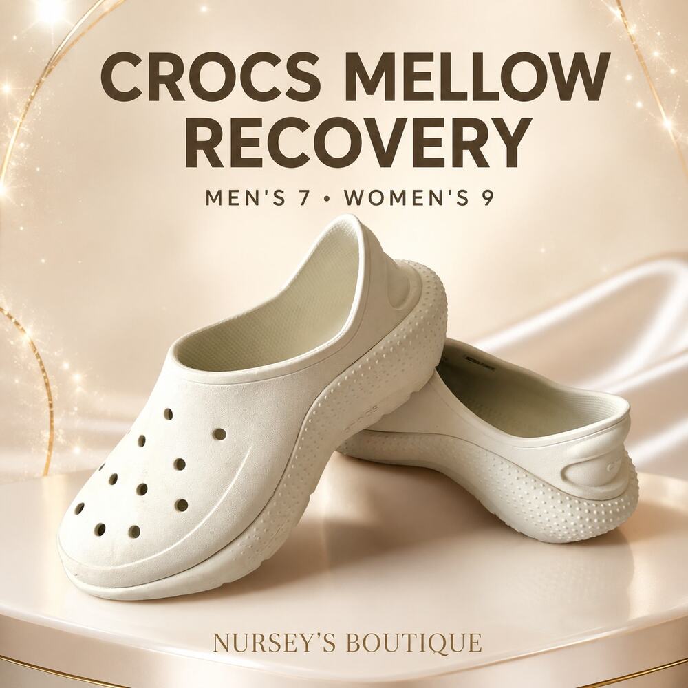 Crocs Mellow Recovery Clog Stucco M7 W9 Off White LiteRide Slip On